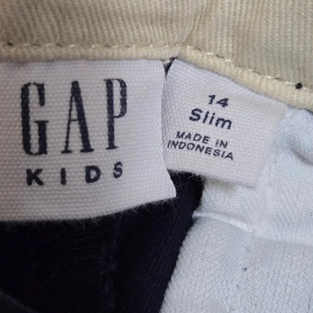 GAP Kids Navy Blue Straight-Leg‎ Stretch Pants